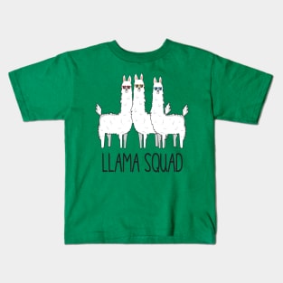 Llama Squad, Funny Cute Llama Kids T-Shirt